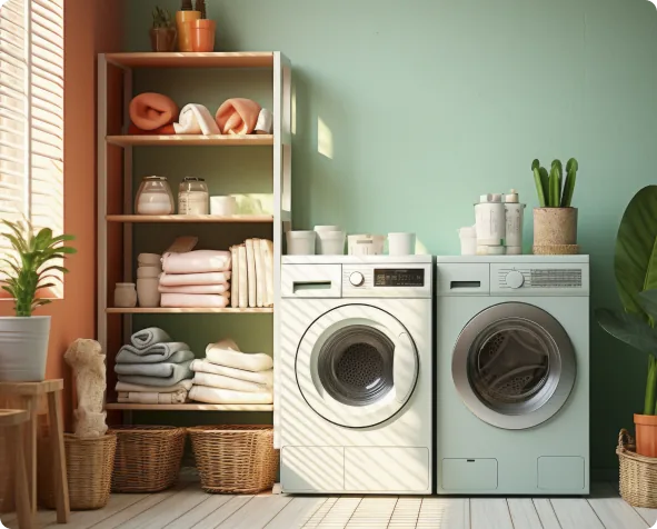 Freshly cleaned clothes at KeniClean
